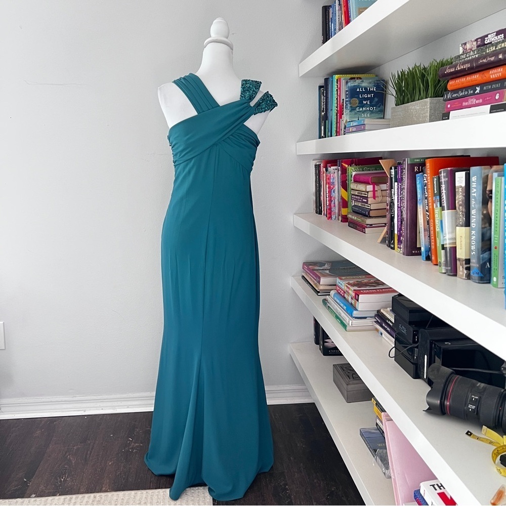 Badgley Mischka Teal Dress - Picture 8 of 16